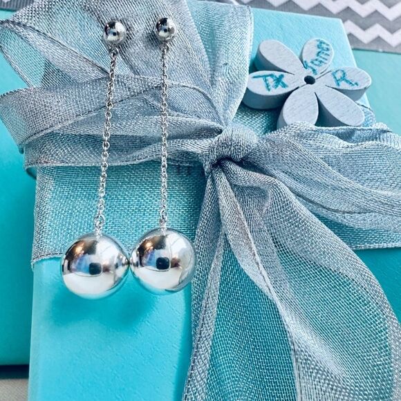 Tiffany & Co Hardwear Ball Drop Dangle Earrings 10mm - Picture 2 of 8